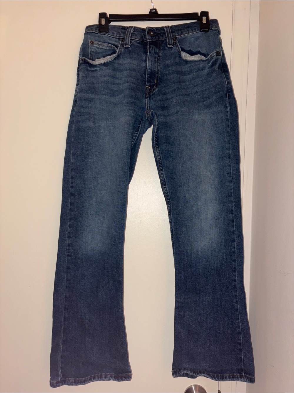 True Craft Men's Dark Blue Bootcut Jeans